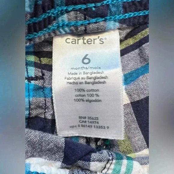 SET: Old Navy & Carter’s | 4- pairs of baby boy shorts. Size: 6-12M - Picture 6 of 14